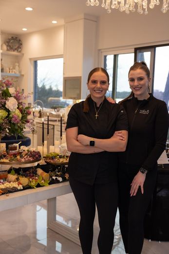 The Faithfully Served team on-site at a styled event